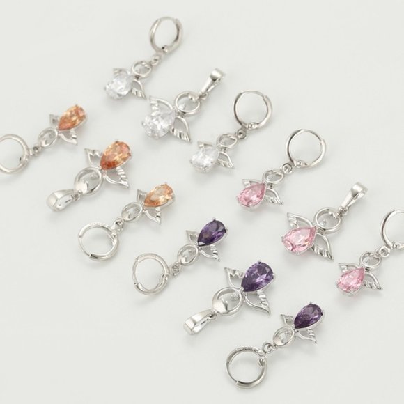 Adorable Angels Earrings & Necklace Set - Picture 9 of 12